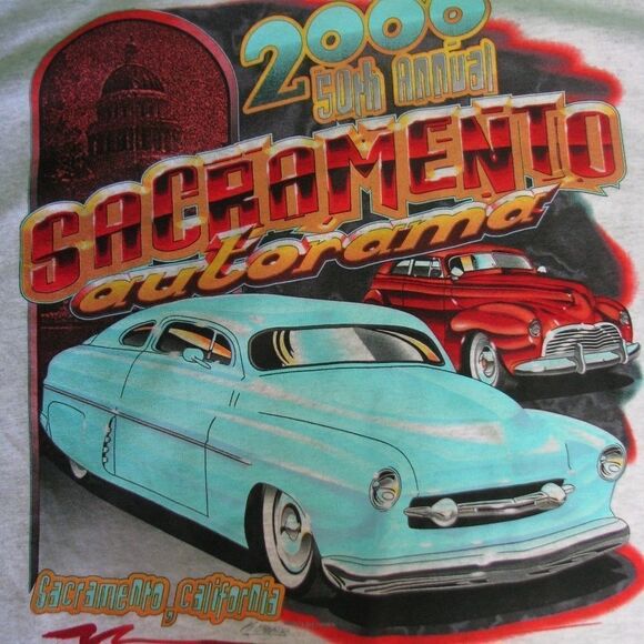 NWOT Vintage Sacramento Autorama Henley T-Shirt, L - Picture 1 of 6